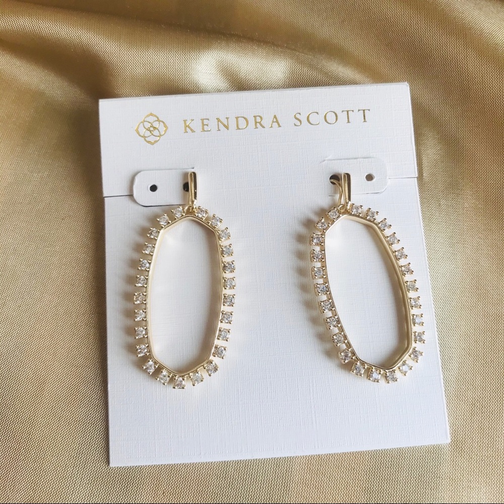 Kendra Scott Elle gold crystals earrings